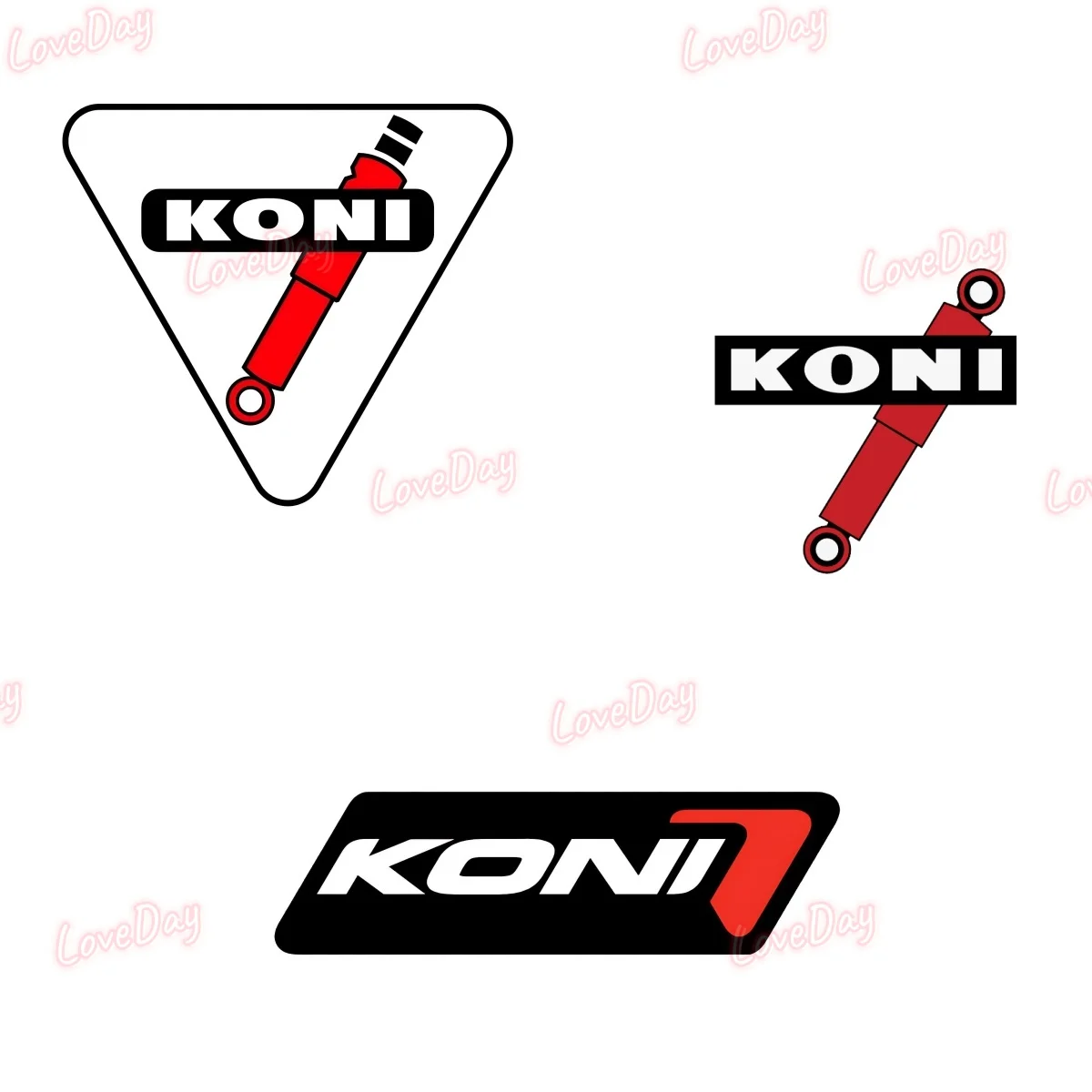 KONI Suspension Logo Stickers Motorcycle Shock Absorber Decals Vinilo Vinyl Decorative Car Stickers Racing Accessories Decals