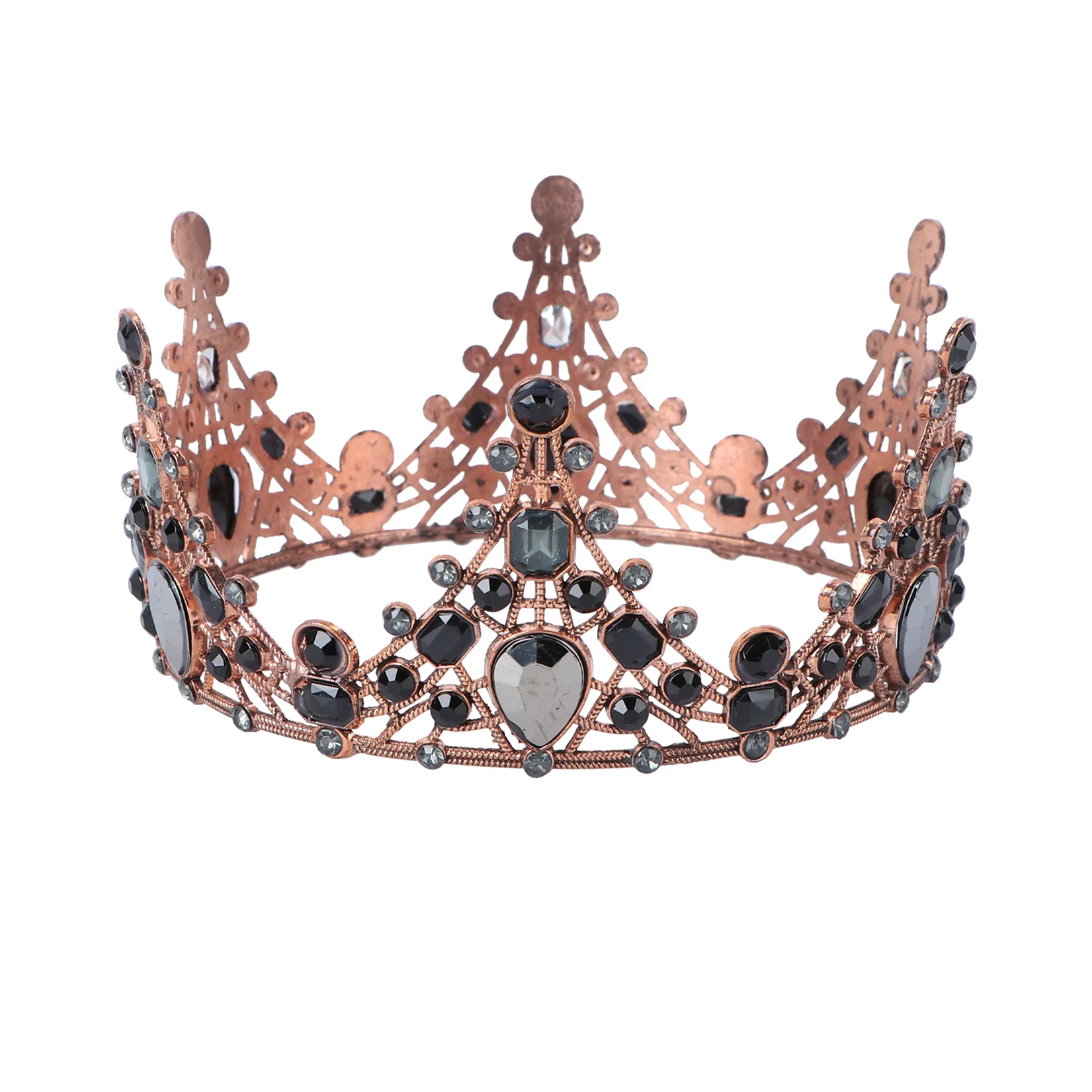 

Crown Rhinestone Wedding Hair Baroque Decor Retro Classic Crown for Women Bridal Party Accessories