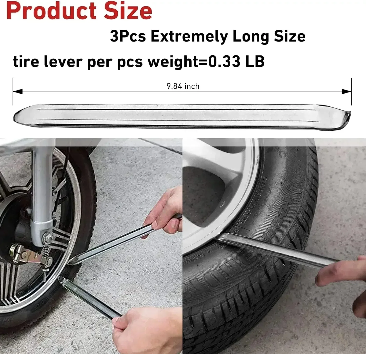 Car Repair Tools Steel Spoon Tire Iron Rim Opener Lever Changer Motorcycle Cycling Repair Tools For Bicycle Car Accessories