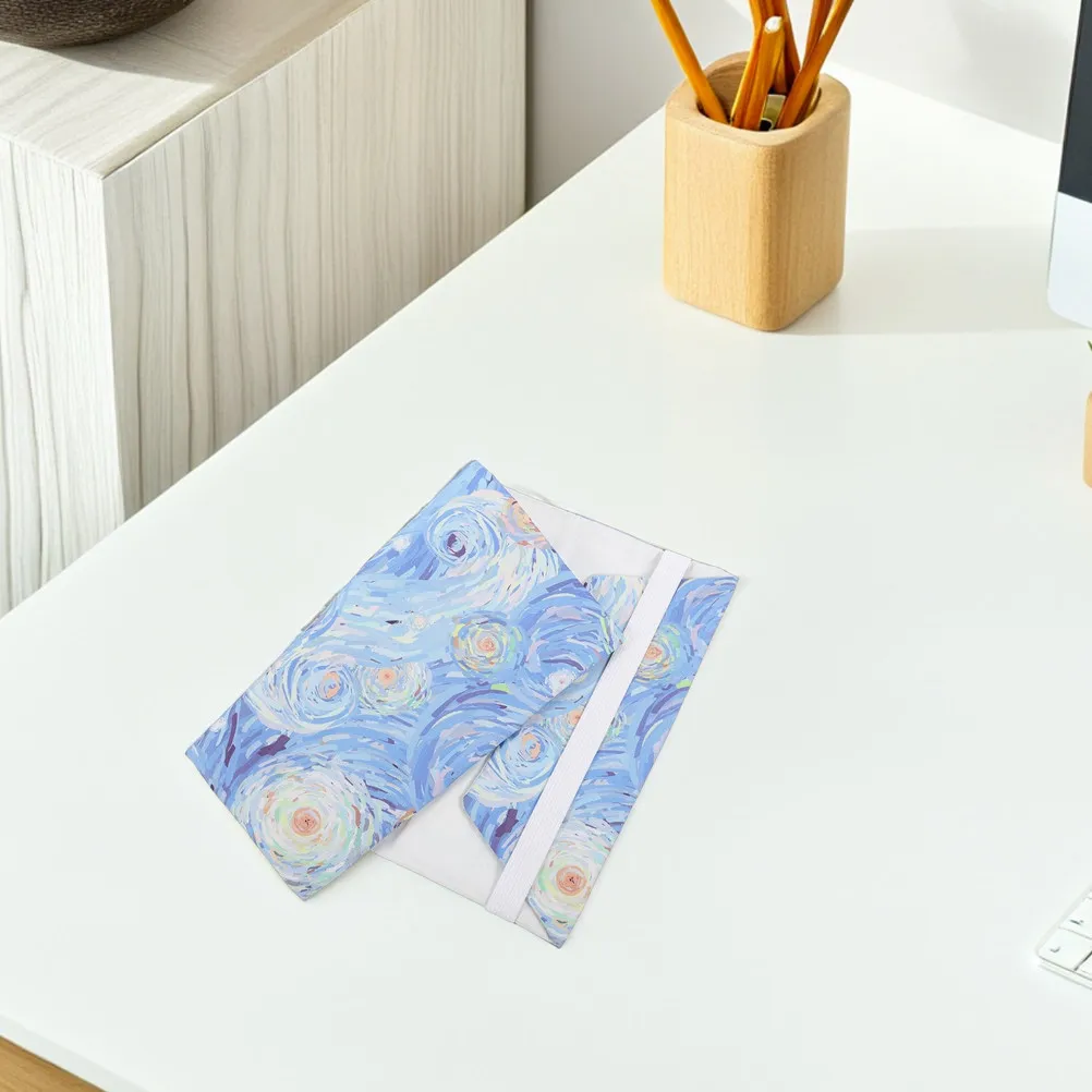 2Pcs Book Covers Soft Fabric Handmade Reusable Book Protectors Washable for A5 Notebooks Reading Accessories Bookbinding Cloth