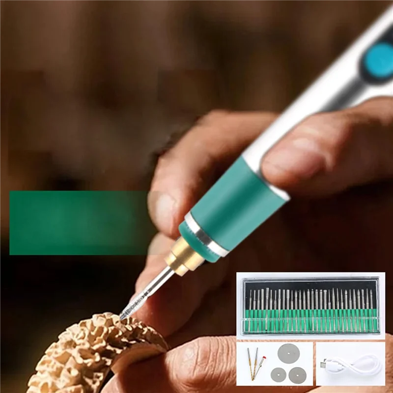 Y17A 1Set DIY Graveren Pen Graveren Tool Draadloze Elektrische Graveren Pen Draagbare Ambachtelijke Pen Voor Metaal, Hout en Plastic