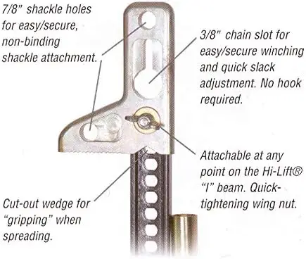Macaco Off-Road Reforçado de 48 Polegadas com Guincho e Espalhador para Terrenos Extremos