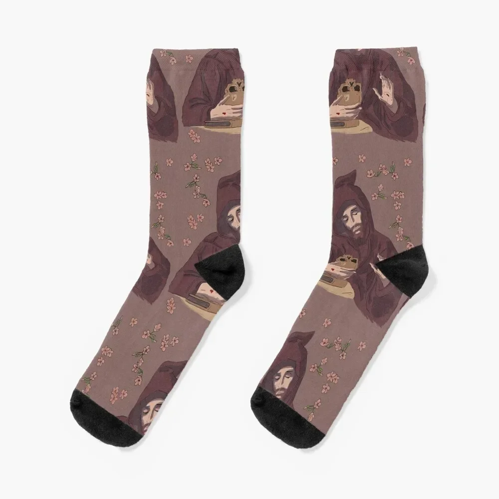 

St. Francis of Assisi Socks aesthetic FASHION happy japanese fashion Socks Men's Women's
