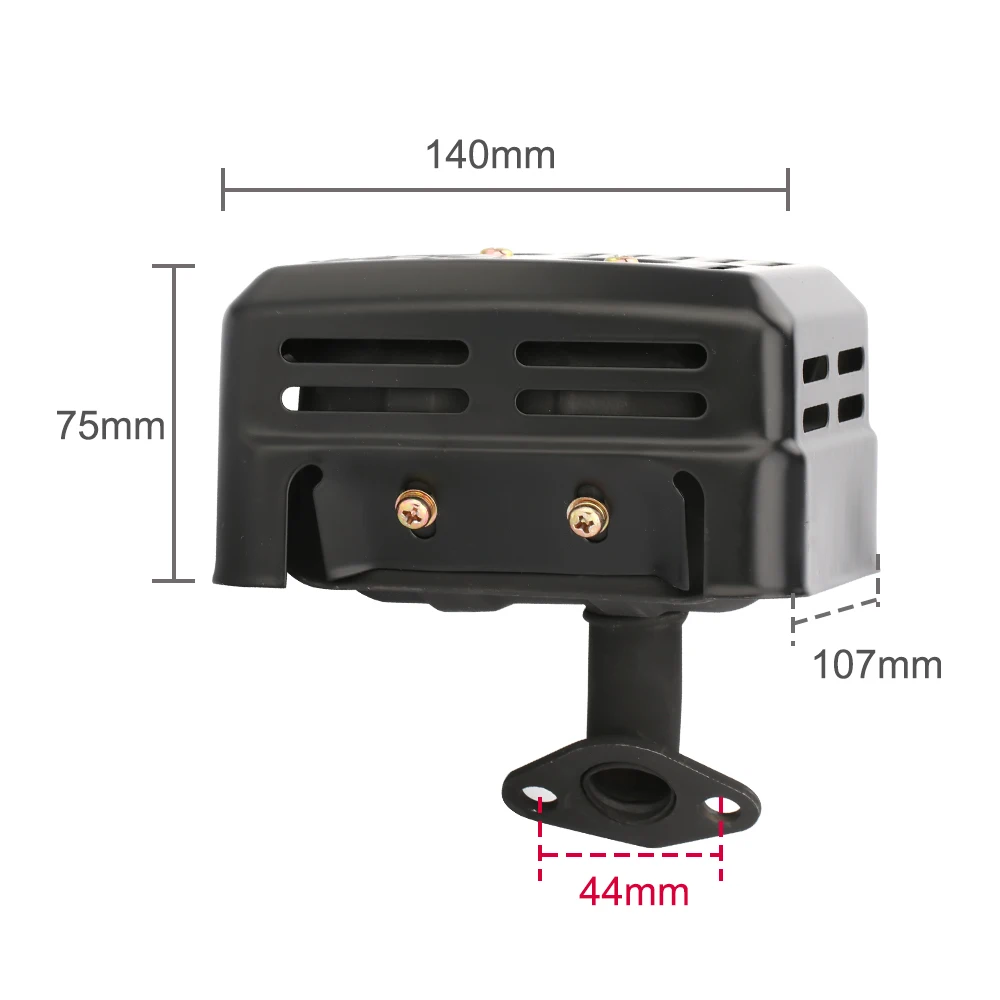 XCAN Exhaust Muffler Replacement For GX160-GX200 168F-170F Engine Trimmer Generator Water Pump Repair Tool Parts