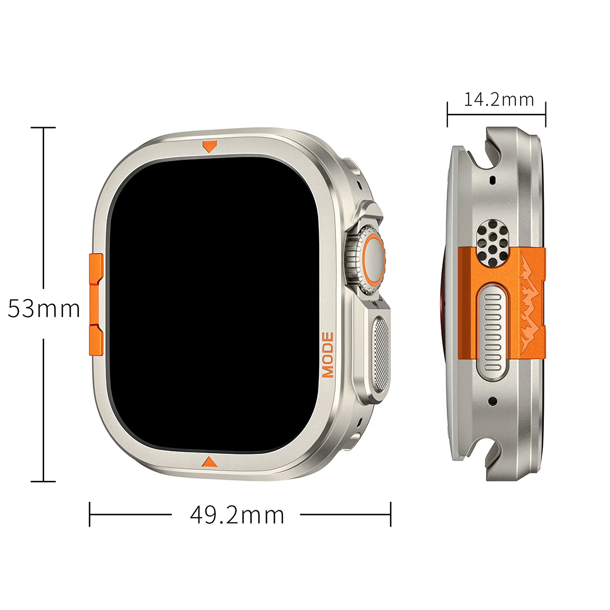 حافظة من سبائك الألومنيوم لساعة أبل Ultra3 49 مللي متر غطاء ساعة معدني ممتص للصدمات لساعة IWatch 11 10 46 مللي متر حافظة واقية ملحقات الساعة