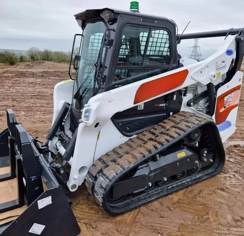 Hydraulic Self Leveling Bucket Skid Steer Loader Prevent Material Spilling Farm Soil Loading Road Repair Compact Diesel
