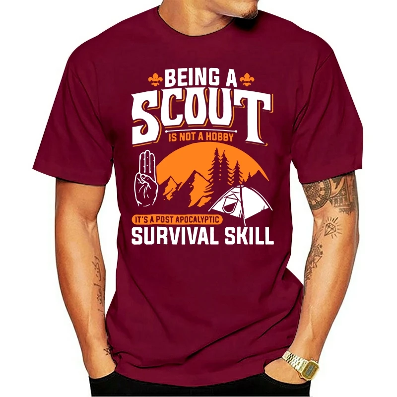 Hot men\'s fun casual print T-shirt brand men Being A Scout Is Not A Hobby Boys Girls Scouts Sports man\'s T-shirt