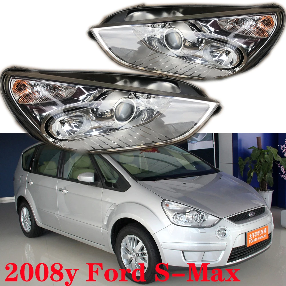 1pcs car bumper Smax headlamp for S-Max headlight 2008y car accessories head lamp for Ford S-MAX fog light