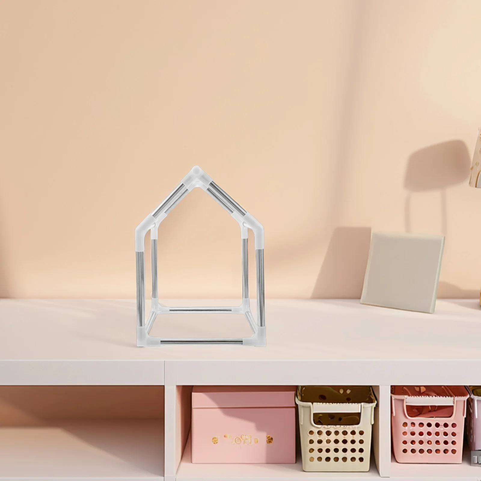 Mini casa quadro crianças tenda diy playhouse estrutura de metal interior ao ar livre pet pequena casa kit montagem diy jogar tenda quadro