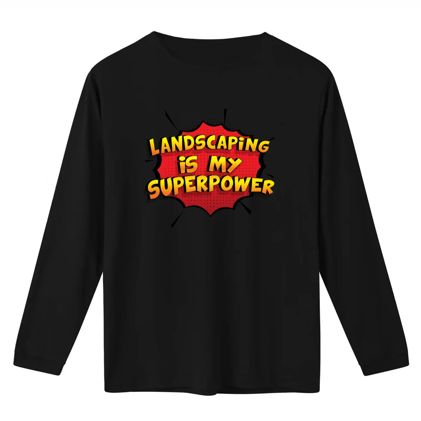 Landscaping is my Superpower Funny Design Landscaping Gift T-Shirt Summer Casual Cotton Tee Oversized Streetwear Tops
