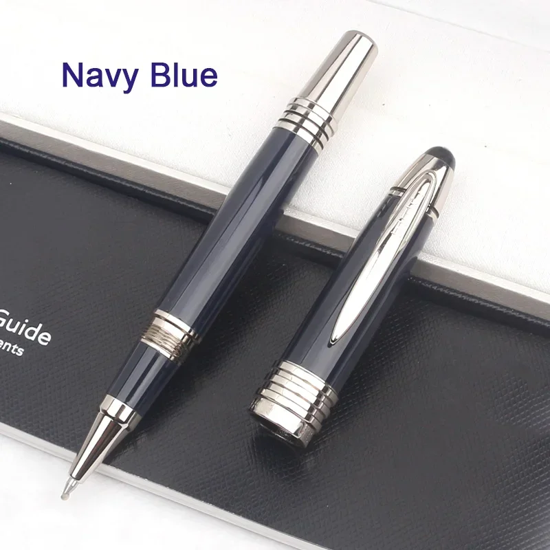 Luxury Monte Characters Dark Blue Ballpoint Pen MB Great John Kennedy Rollerball Fountain Pen with JFK Seriel Number