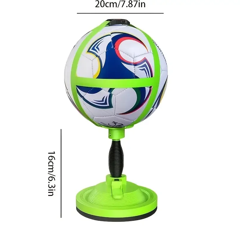 Adjustable Soccer/Volleyball/Rugby Training Bands - Machine-Stitched, Rubber Sports Aid for Single Practice - White/Green