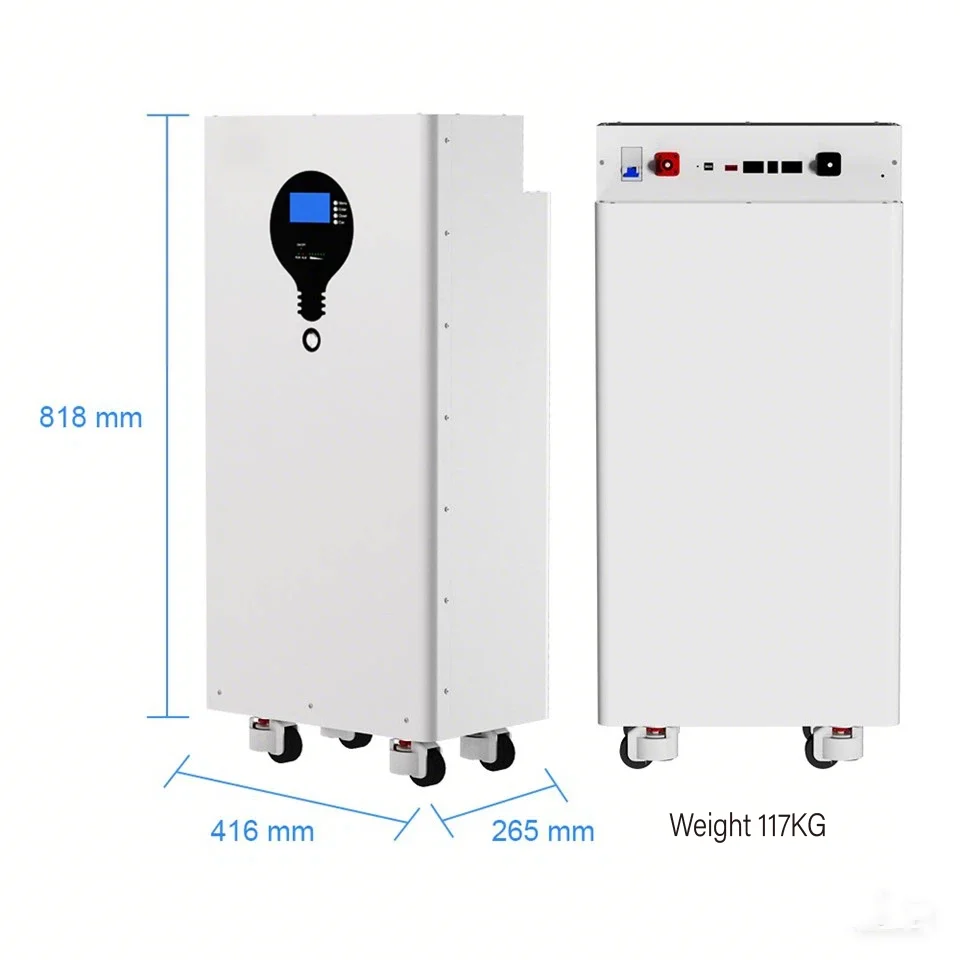 

15kWh Home Solar Energy Storage Lithium Ion Battery 48V 51.2V 280AH 300AH 314AH MPPT Controller Monocrystalline Silicon Solar