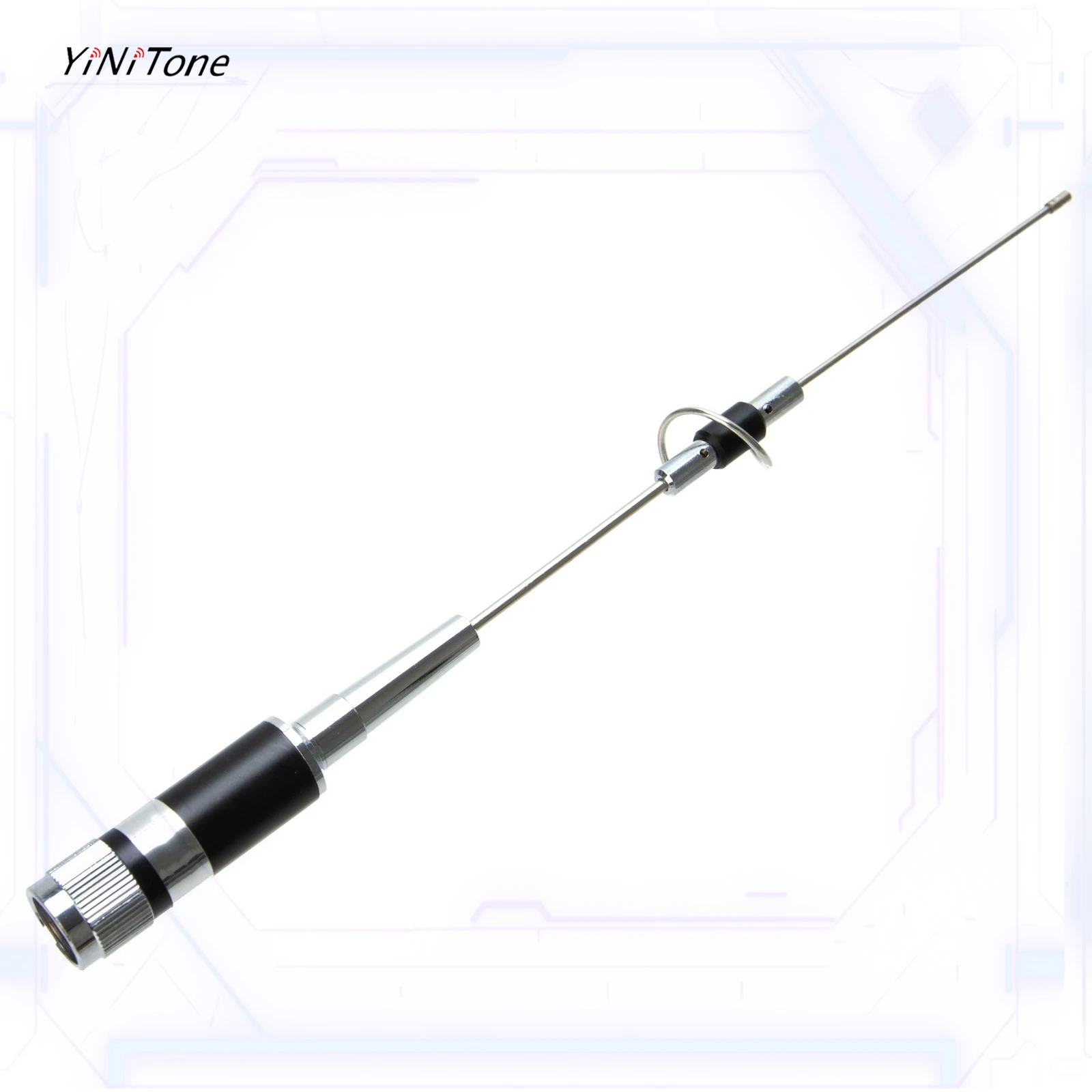 CR-77 Wide Band Antenna set 144/430Mhz with PL259 5M UHF Male Coax Cable 12CM Big Magnetic Mount Base Car Mobile Antenna