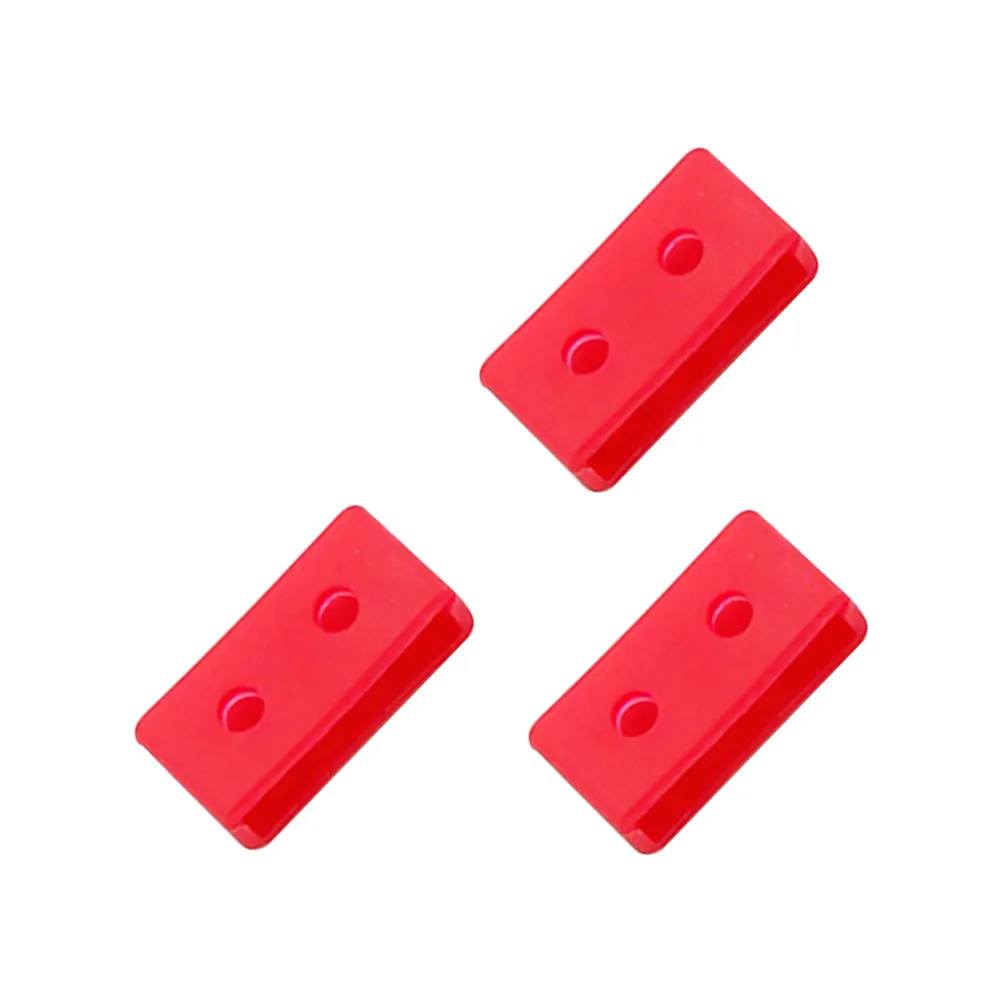3Pcs Silicone Watch Band Loops Replacement Straps Retaining Rings for Wristwatch Bands Easy Elastic Secure Fit 20Mm Red view 2