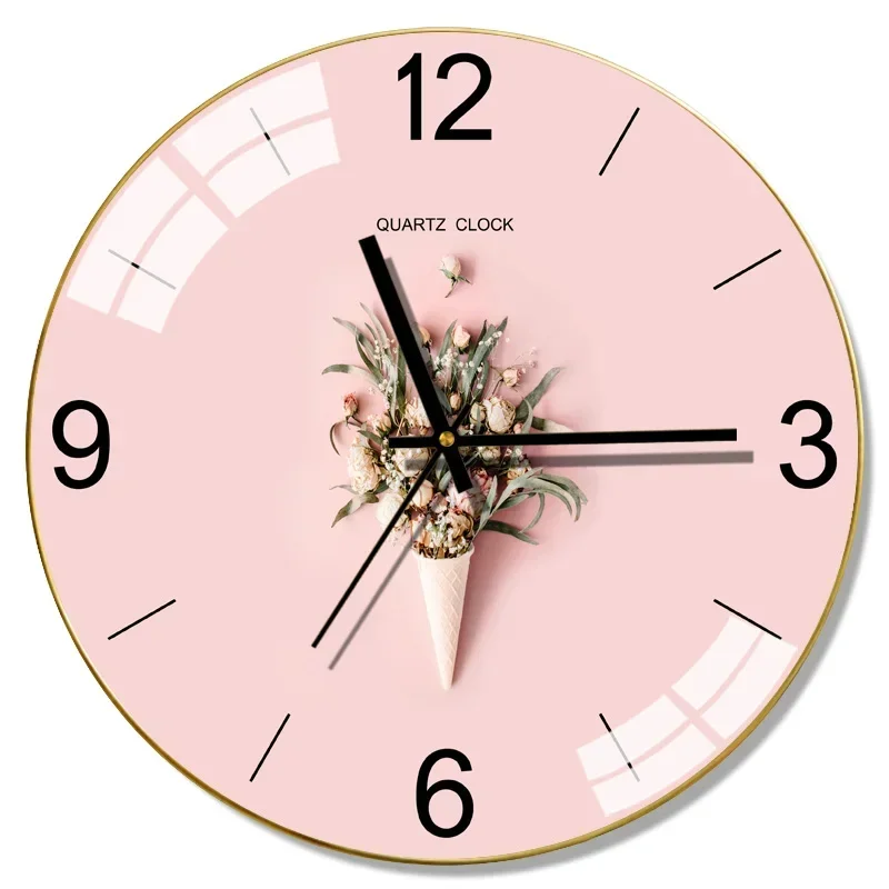 Large Glass Wall Clock Modern Design Kitchen Clock Living Room Creative Nordic Silent Bedroom Clocks Wall Home Decor Klok FZ737
