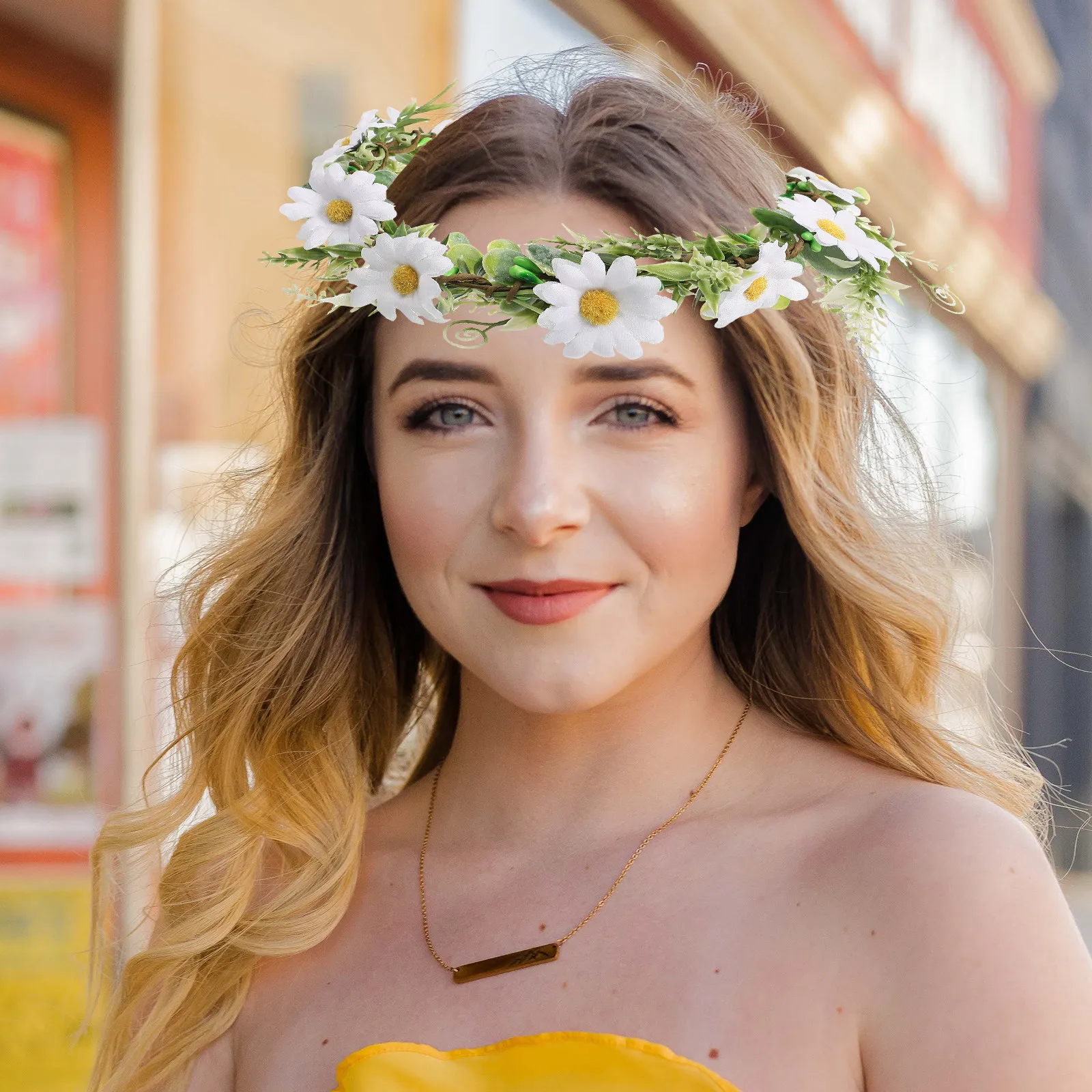 Charming Flower Headband for Bride Girls Wedding Bridal Headpiece Ribbon Party Dance Accessories Bride Headband