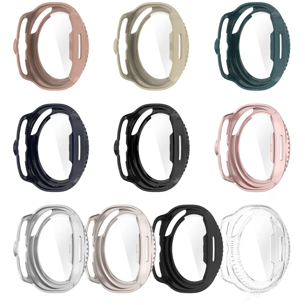 Full Coverage Screen PC Case For Samsung Galaxy Watch 8 Classic Tempered Glass Film Shell Hard Shockproof Casing