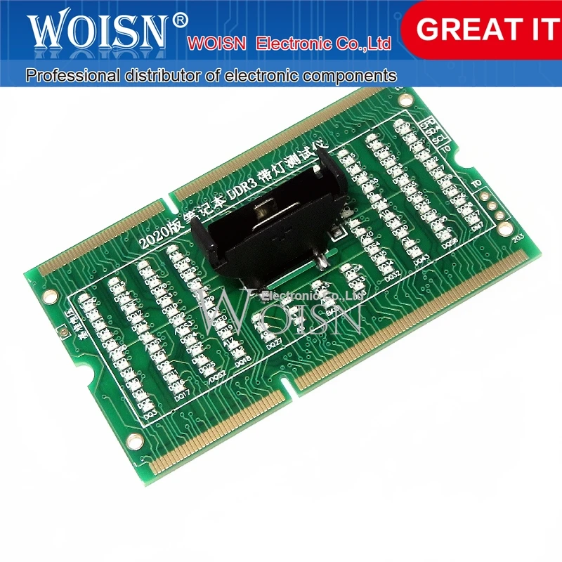 Nowa pamięć do notebooka DDR3 do przodu i do tyłu podwójny tester ze światłem