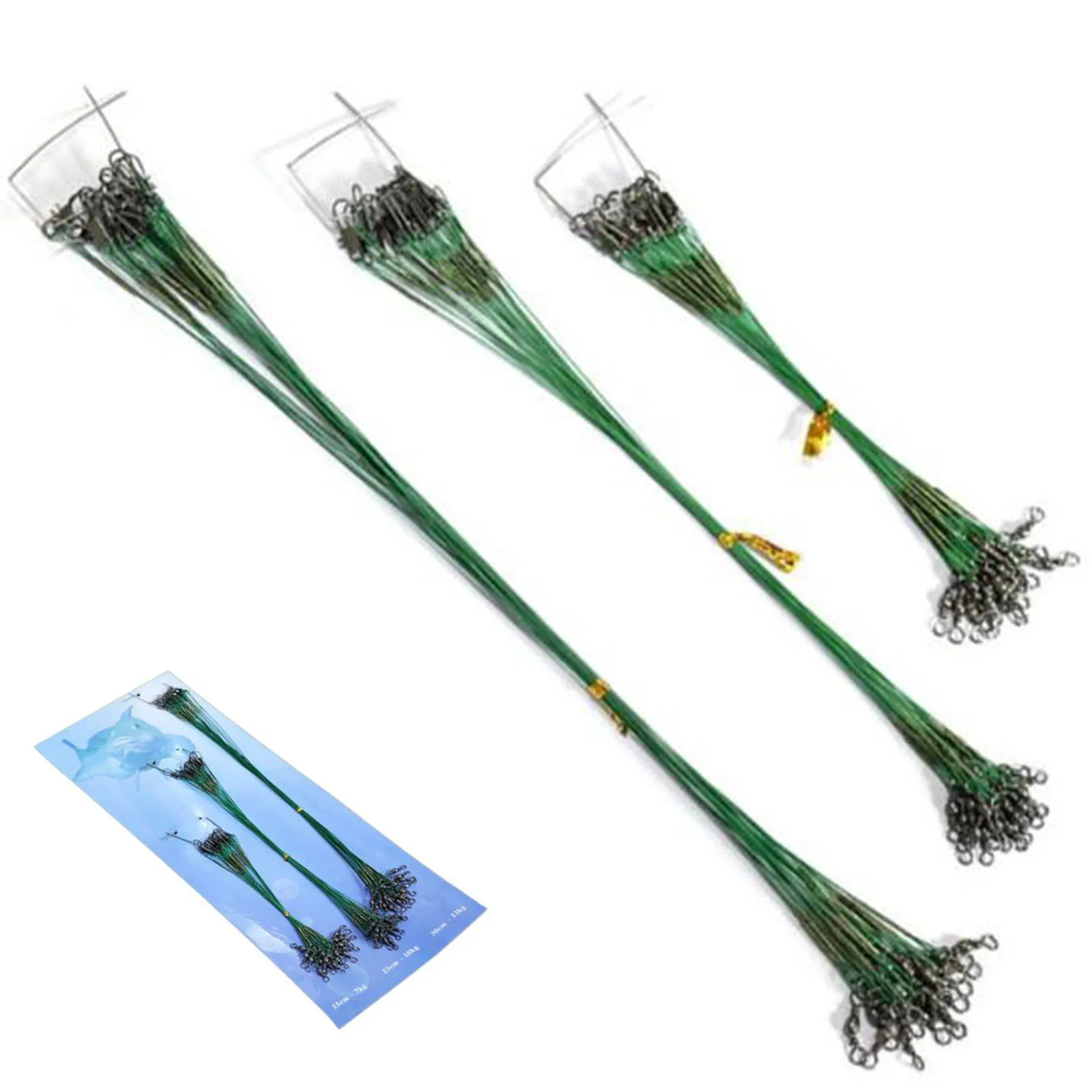 conjunto-de-60-pecas-de-linha-de-pesca-em-Agua-salgada-com-esmalte-verde-fio-de-aco-de-15cm-23cm-30cm-com-girador-e-pino-de-seguranca-para-protecao-contra-mordidas