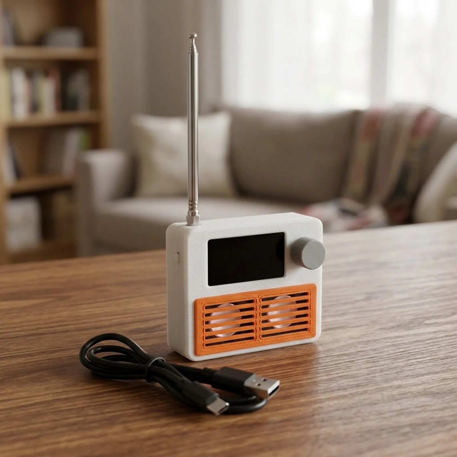Si4732-Based Portable Radio with 1.9-inch Vibrant IPS Display Adjustable Brightness and Clean Headphone Audio Output