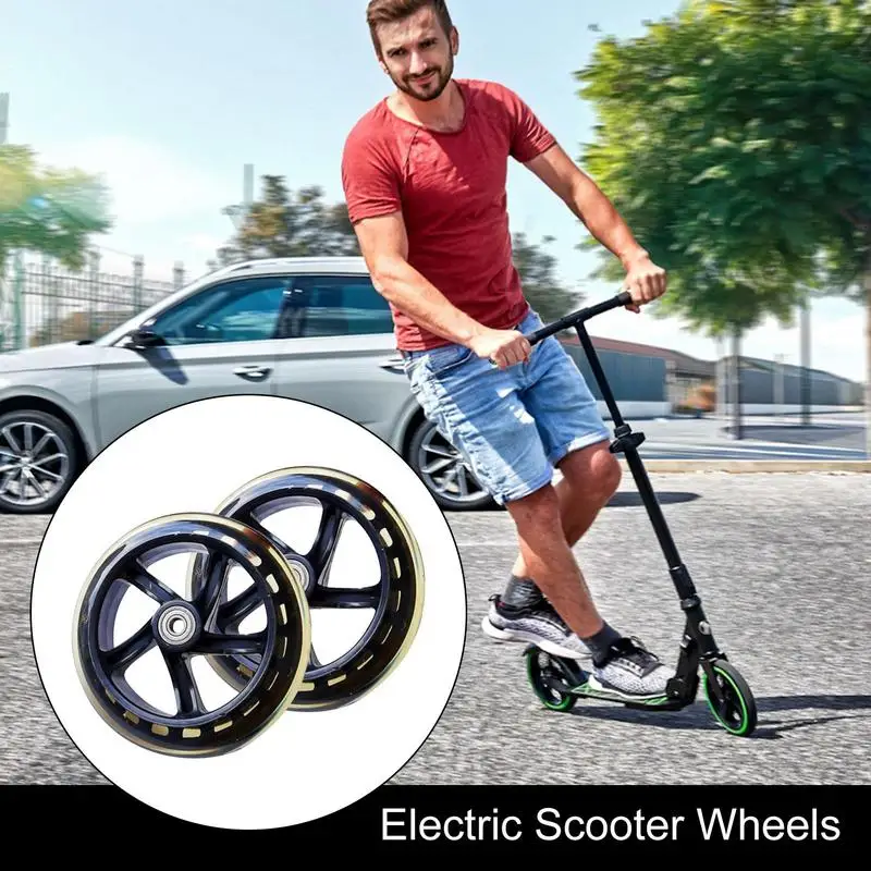 Wheels For Electric Scooter Scooter Wheels Skate Wheels 2 Pcs Solid Tires 145/180/200mm Quiet Wheels Trolley Wheels With