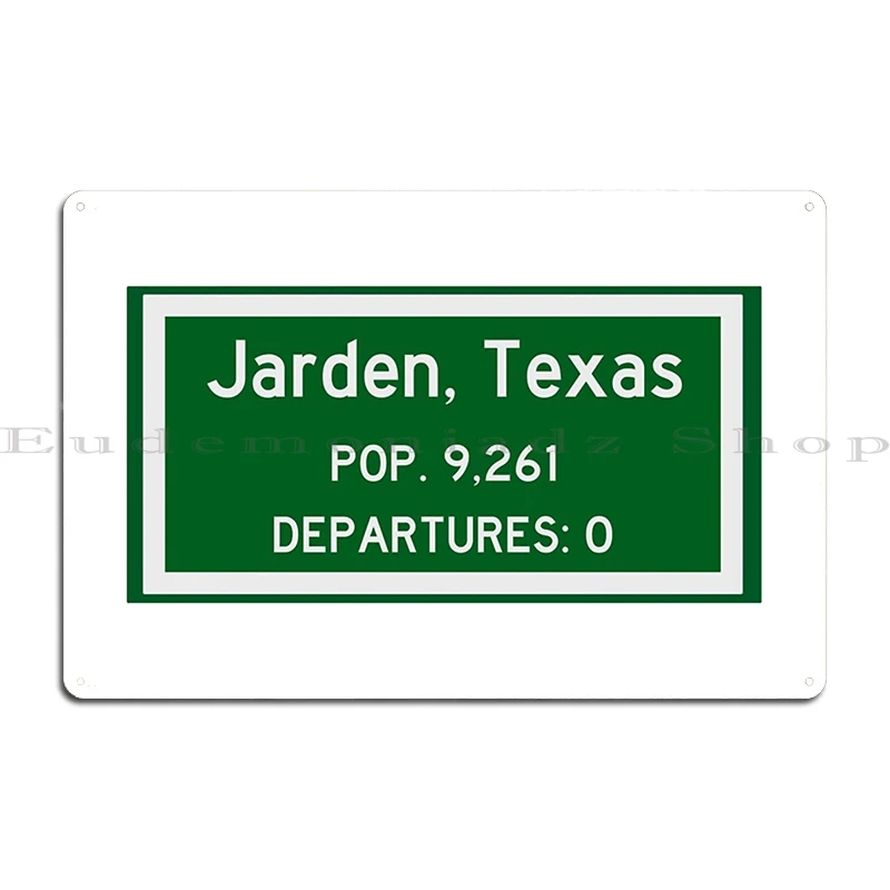 Jarden Texas Zero Departures Tri Blend Metal Sign Rusty Garage Plaques Cinema Printing Wall Mural Tin Sign Poster