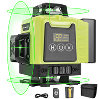 GZG 1 Set 4D 16 Lines Laser Level 360, Self-Leveling laser, Automatic laser level, Laser Level 16 Lines 3d Self-Leveling 360