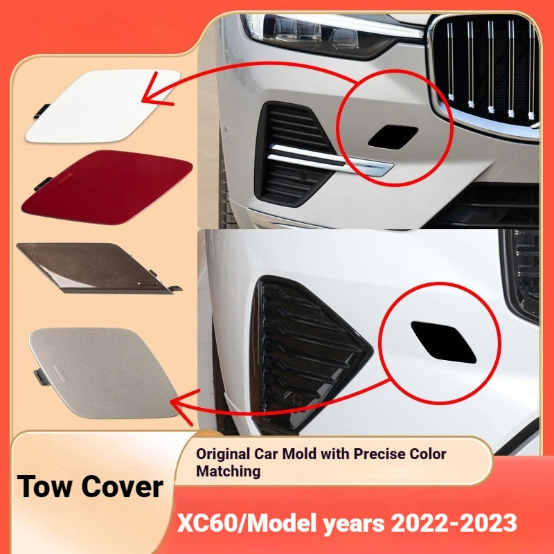 For 22-23 Volvo XC60 Trailer Cover, Front & Rear Bumper, Trailer Hook, Tow Cover, Trailer Hole Cover