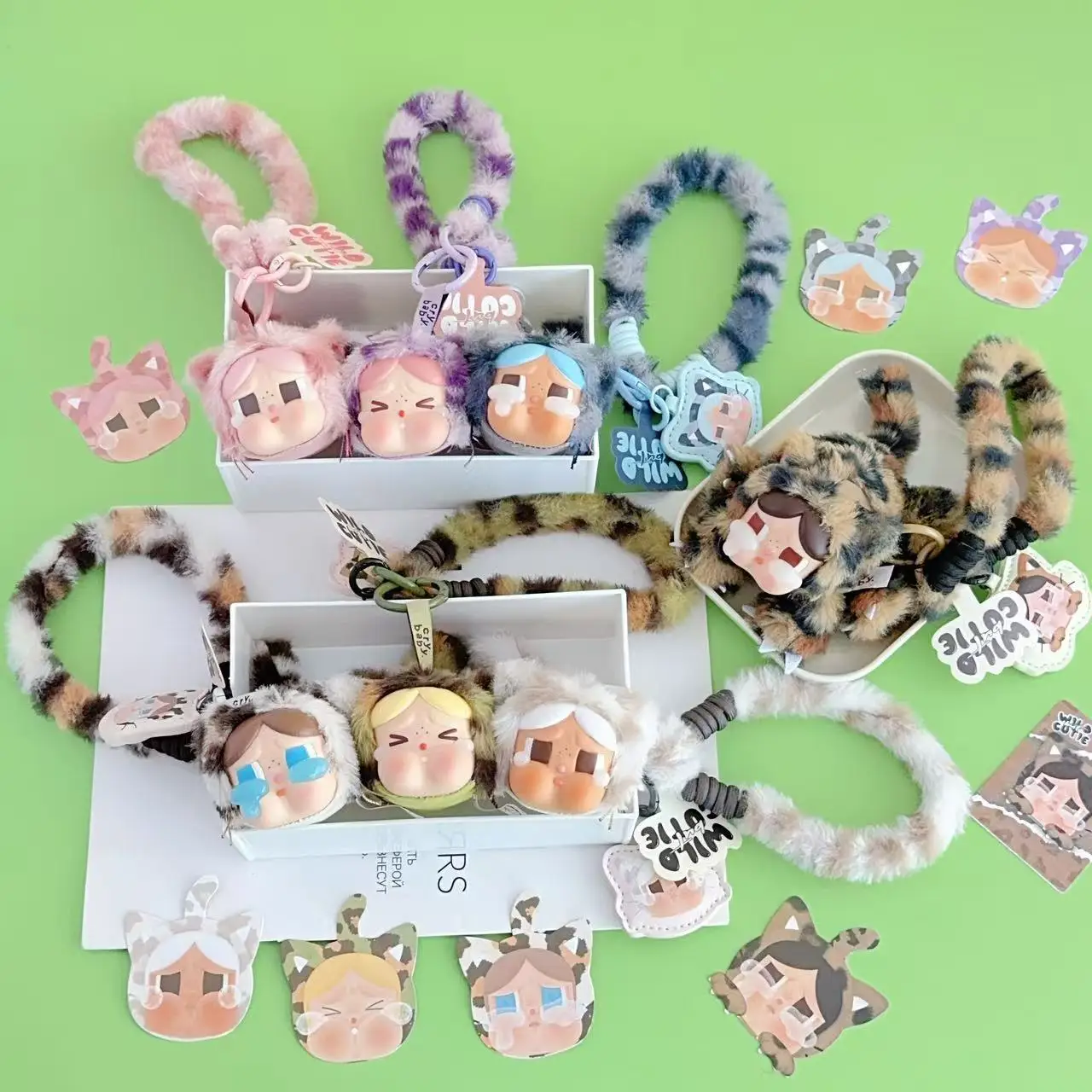 

For Crybaby Wild But Cutie Serise Vinyl Pendent Blind Box Sweet Cute Keychains Kawaii Bag Pendant Decoration Birthday Gift