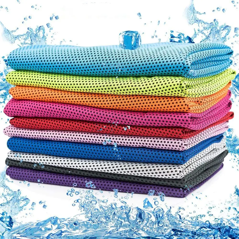 Ultra Soft Cooling Towel Lightweight Multiple Colors Microfiber Towel Instant Cooling Quick Dry Towel Gym Swimming Yoga Beach