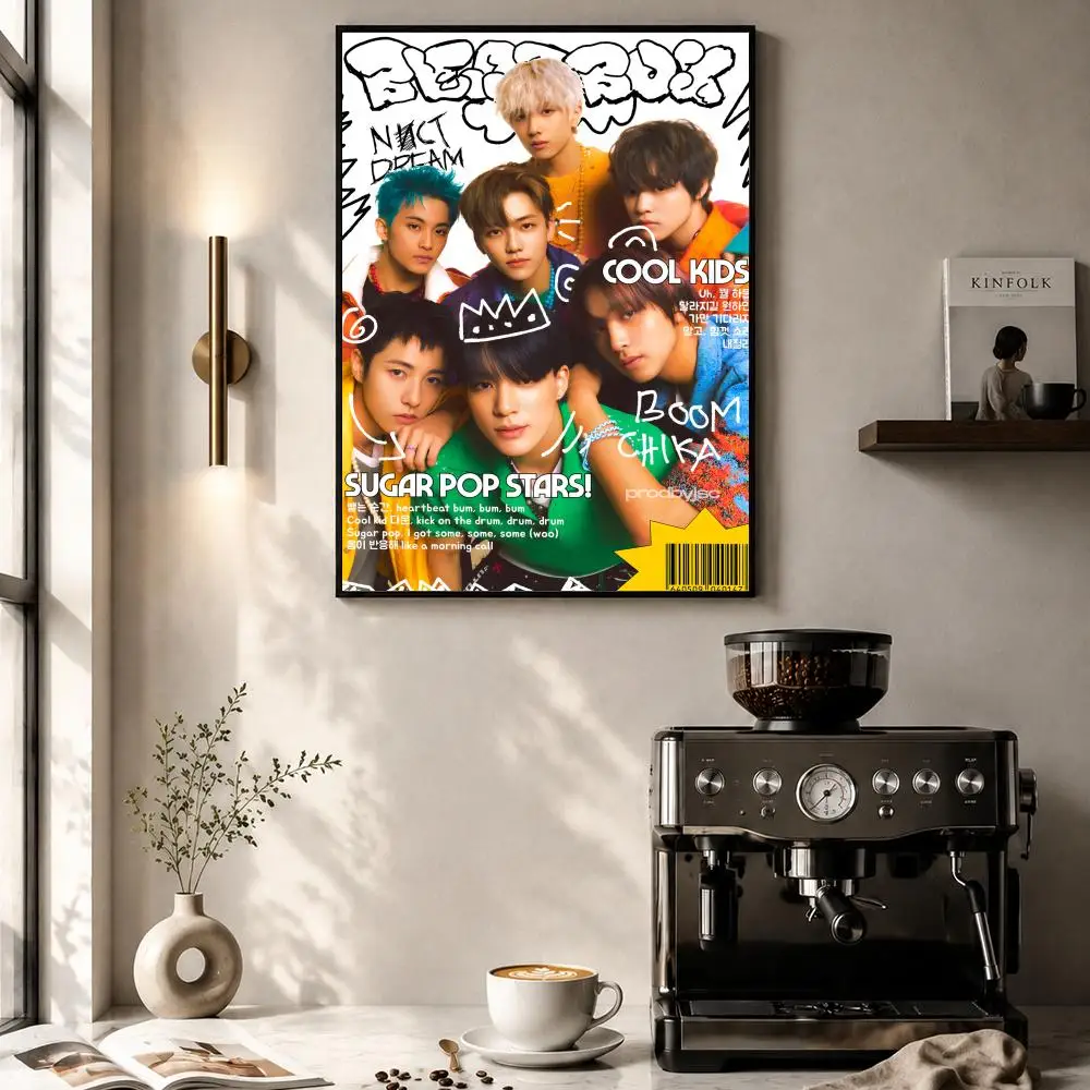 Kpop Band N-NCT Wish Poster Waterproof Peel & Stick Wall Sticker Self Adhesive Art Decor For Living Room Bedroom - view 4