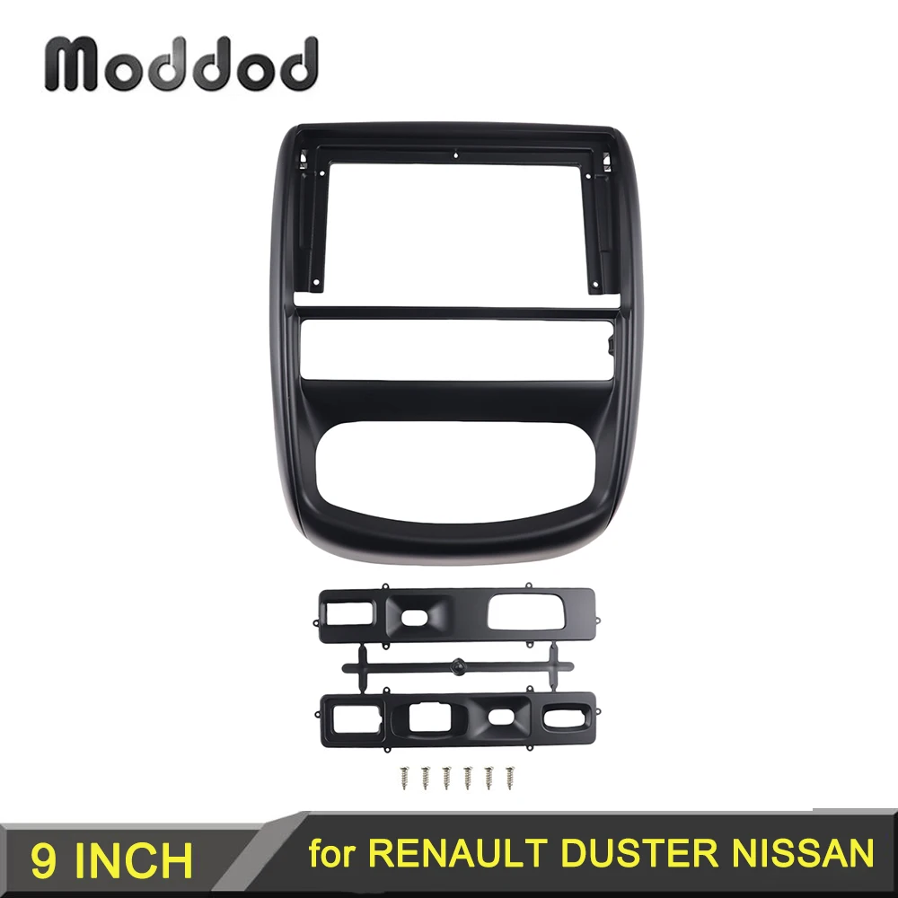 Car Radio Fascia for RENAULT DUSTER NISSAN TERRANO Stereo GPS DVD Player Install Surround Trim Panel Kit Face Plate Audio Frame