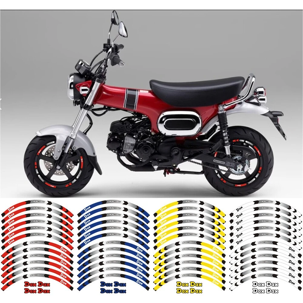 Motos Wheel Rim Stripes Sticker Reflective For DAX 125 ST125 ST-125 stickers Wheel Decal