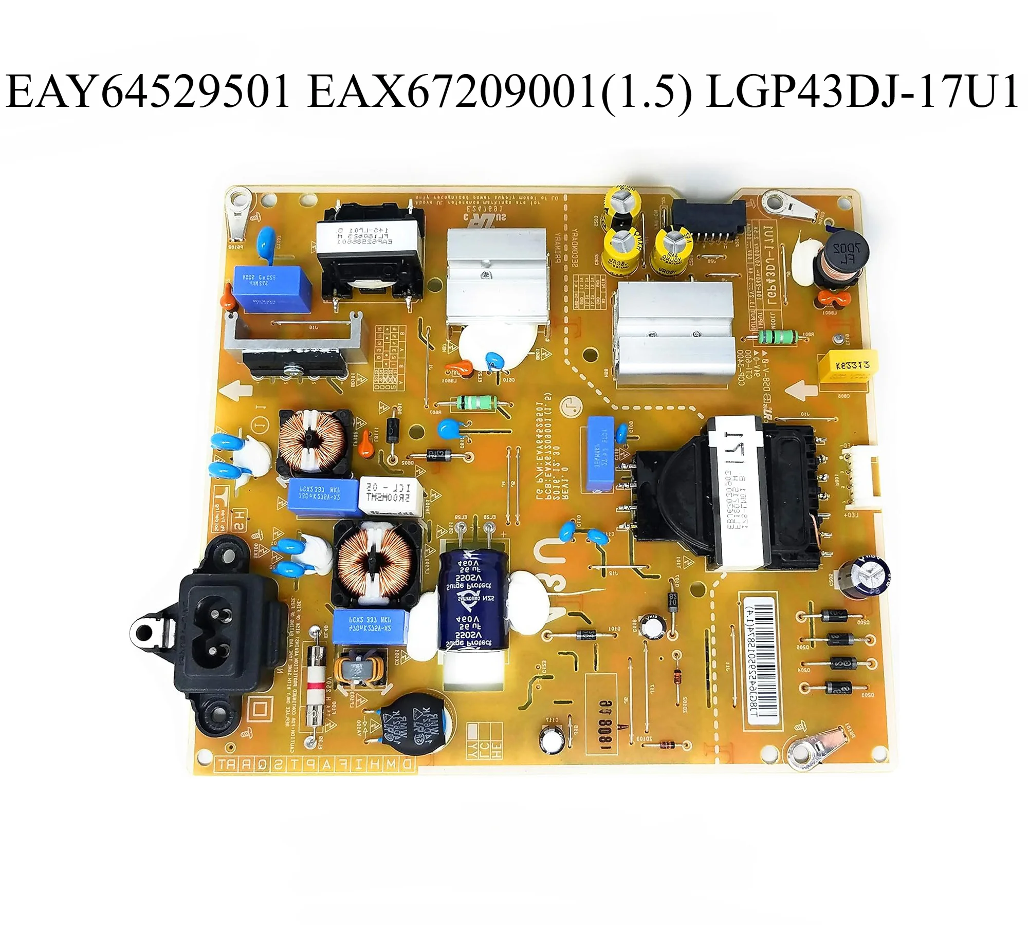 

EAY64529501 EAX67209001 (1,5) LGP43DJ-17U 1 плата питания подходит для 43UJ6300-UA 43UK6090PUA 43uk6300eu43um6910pua 43UM695 0DUB TV