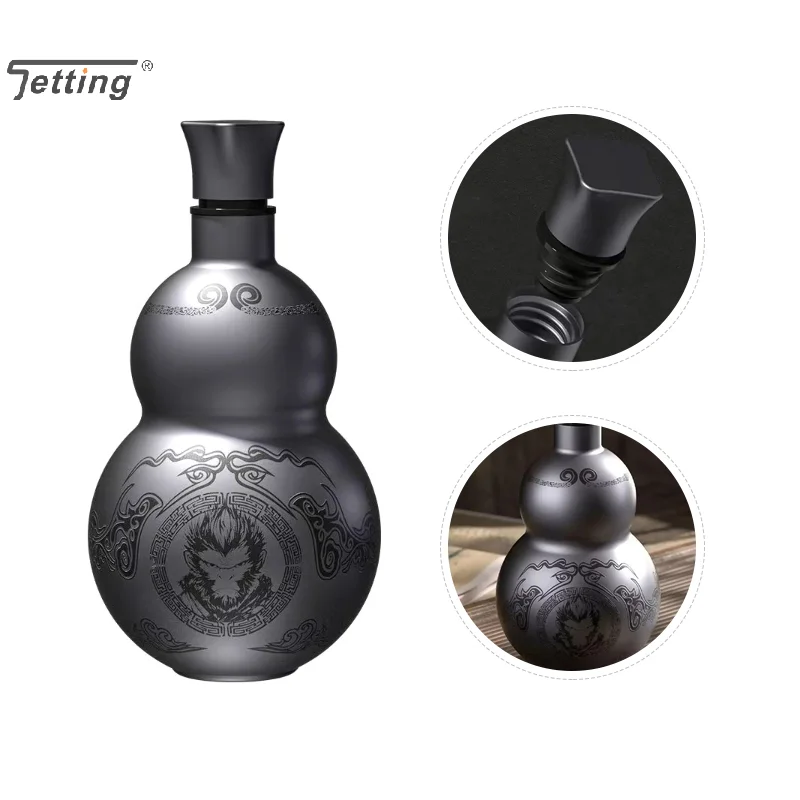 1Pcs 500ml Wukong Theme Gourd Style Water Bottle Thermal Insulation Cup Game Hobby Cosplay Portable Outdoor Sport Water Bottles - Image 3