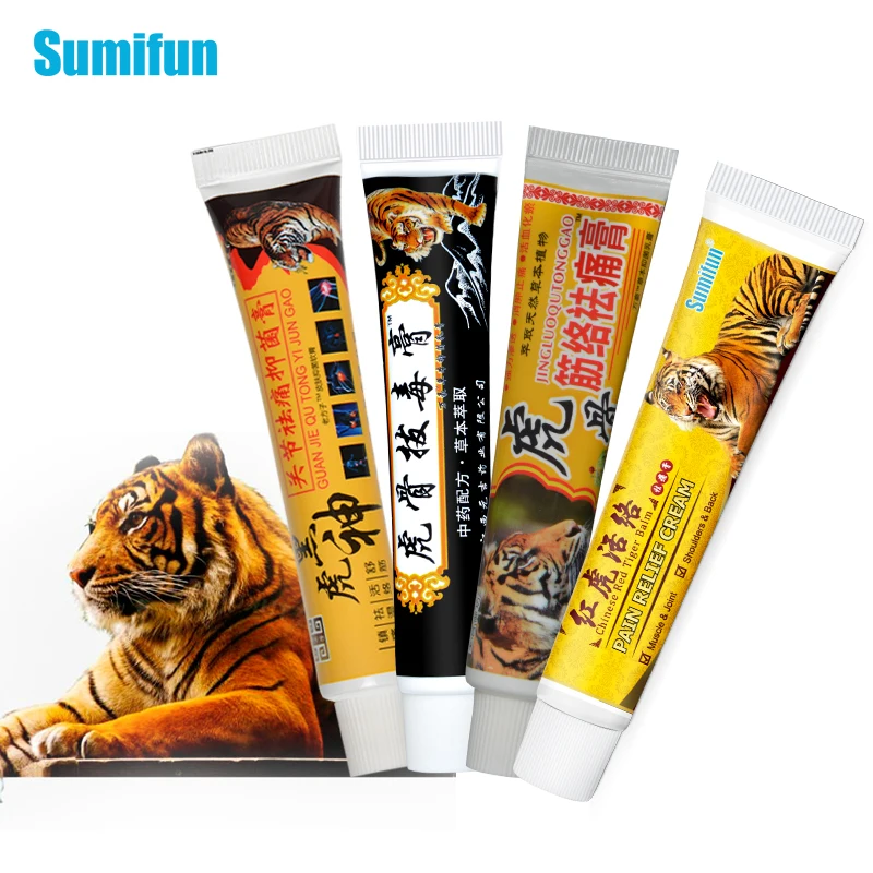 

4Types Hot Tiger Plaster Analgesic Ointment Arthritis Back Knee Pain Relief Cream Lumbar Orthopedic Chinese Herbal Medical Paste