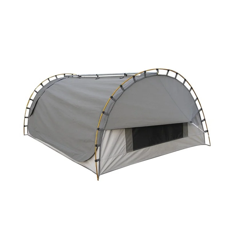 Outdoor Camping Waterproof Canvas Fabric Portable Double Swag Tent