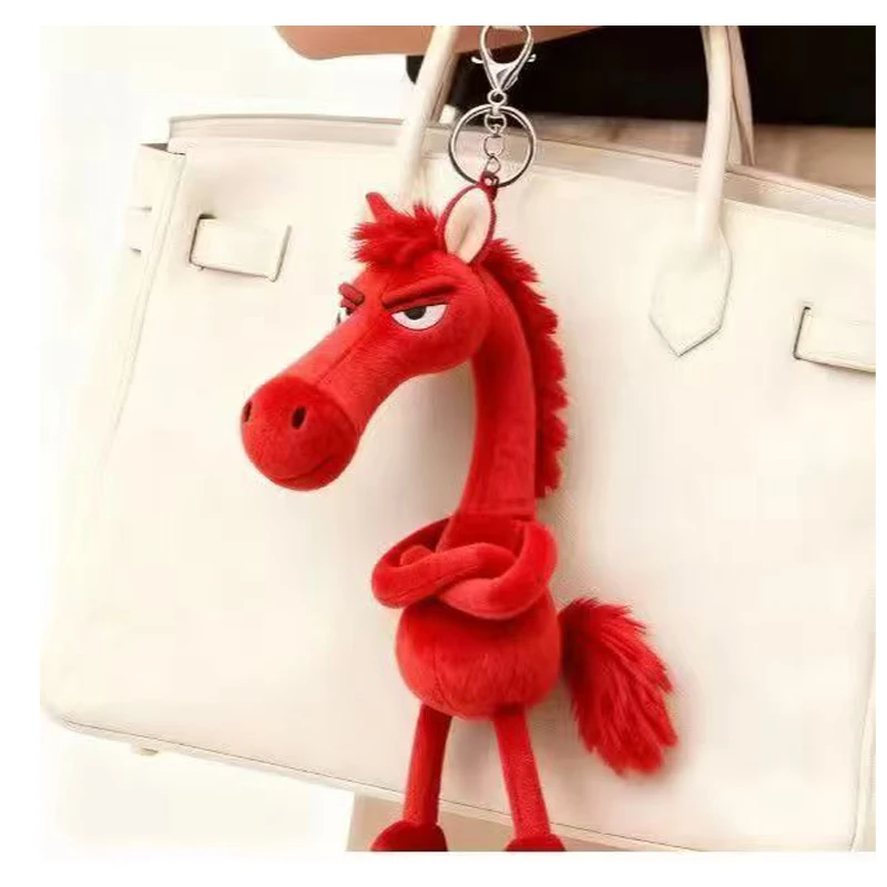 جديد الكرتون المهر أفخم المفاتيح حقيبة أنيقة ملحق سيارة مفتاح سلسلة قلادة مركبة حلية هدية الكريسماس