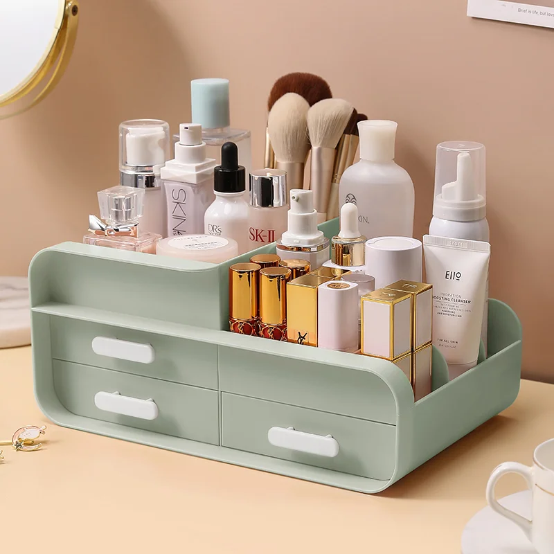 Makeup Organizer Storage Box Women Skin Care  Drawer Dressing Jewelry Box Deskstop Makeup Organizer for Cosmetics Free Shipping