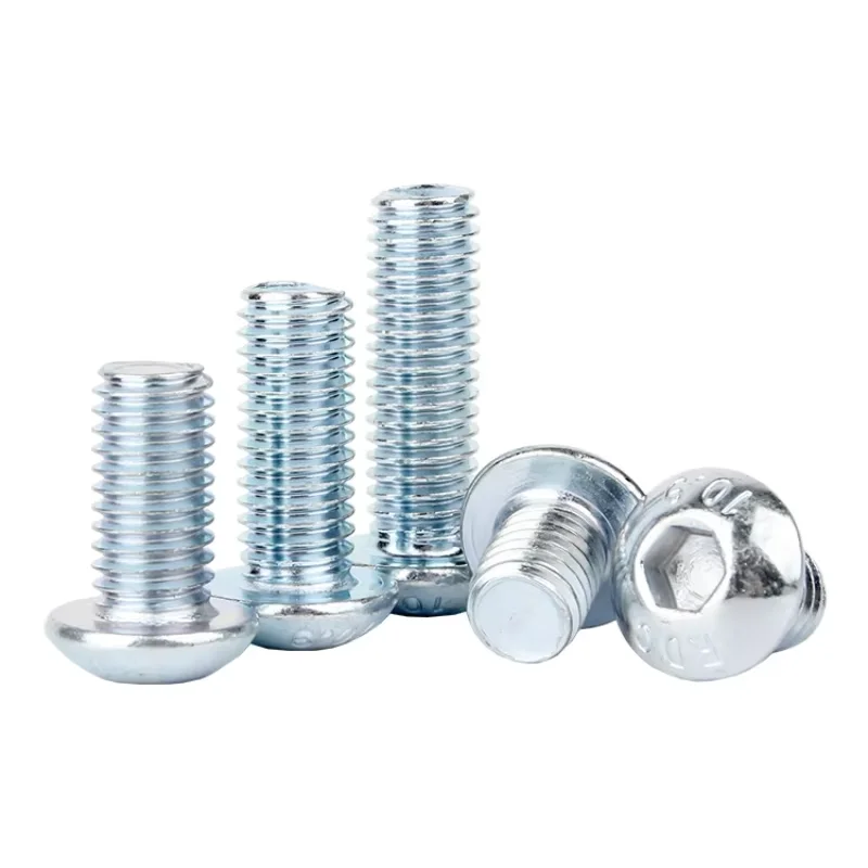 Grade 10.9 Galvanized M8 M10 M12 M16 Carbon Steel Round Head Allen Cap Screw Bolts Hex Round Pan Mushroom Head Screws
