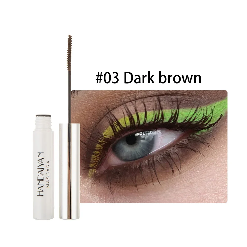 Waterproof  Mascara Eye Lashes Extension Curling Lengthen Colorful Eyelash White Green Colors Cosplay Cosmetic Women Eye Make Up