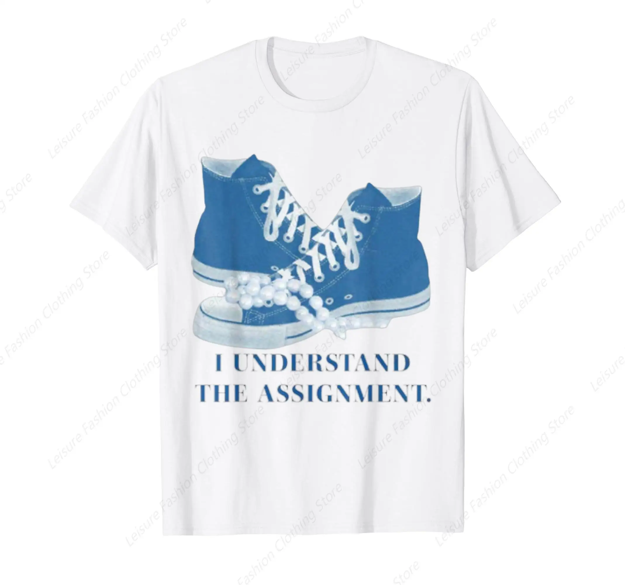 I Understand The Assignment Childless Cat Lady T-Shirt Cotton Tee Shirt Leisure Comfortable Tops