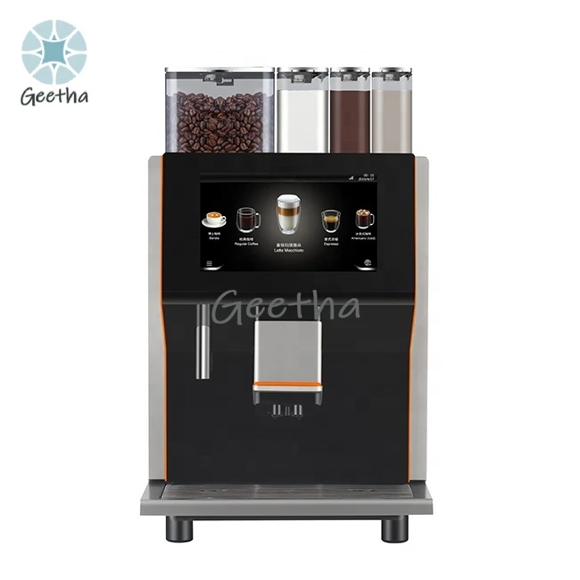 

New Arrival Coffee Center 10.1 Inch Touch Screen Commercial Coffee Machine with 3 Powder Hoppers