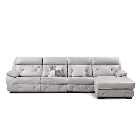 

Living Room Sofa set corner sofa recliner manual real genuine leather sectional sofas L modern muebles de sala moveis para casa