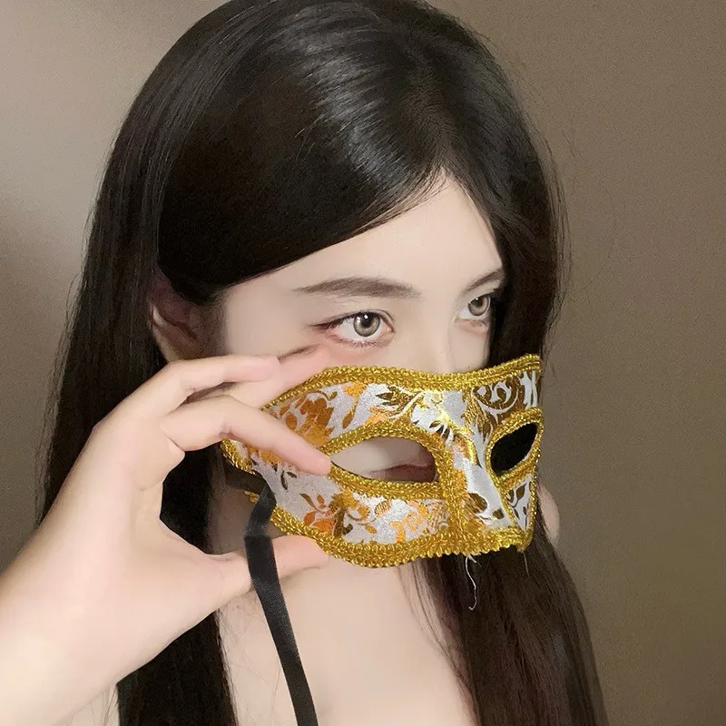 

Маска для лица «Божественная девушка-лиса», в старинном китайском стиле, расписная, для маскарада, вечеринки, бара, полумаска для костюма