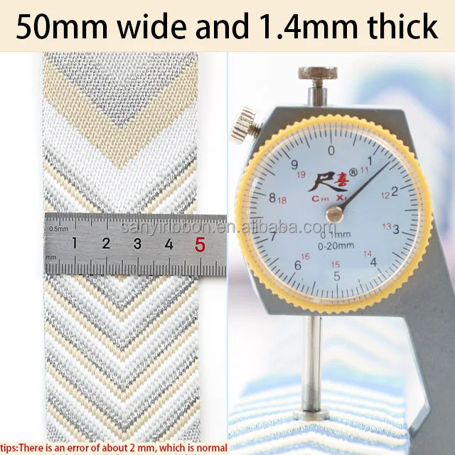 عالية الشد 50 مللي متر واسعة البوليستر الجاكار حزام لكراسي الحديقة حزام لحزام الأمان حزام حقيبة الكتف الأشرطة #2