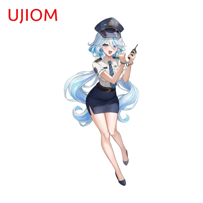 UJIOM Police Genshin Impact Furina Wall Sticker Trendy Popular Personality Playful Hot Selling Unique Decal Living Room Decor