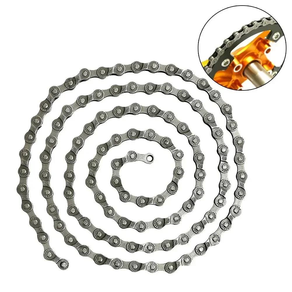 1pc 6/7/8 Speed Bike Chain Bicycle Chain For Road & Mountain Bike, Quick Link Included For Easy  Chains Replacement