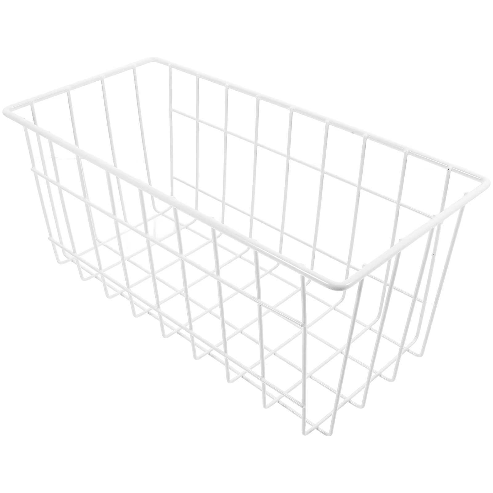 

WallMounted Freezer Storage Bins Iron Material Spacesaving Kitchen Organizer Chest Baskets Fruit Vegetable Holder